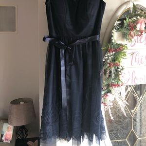 Navy Blue Cocktail Dress